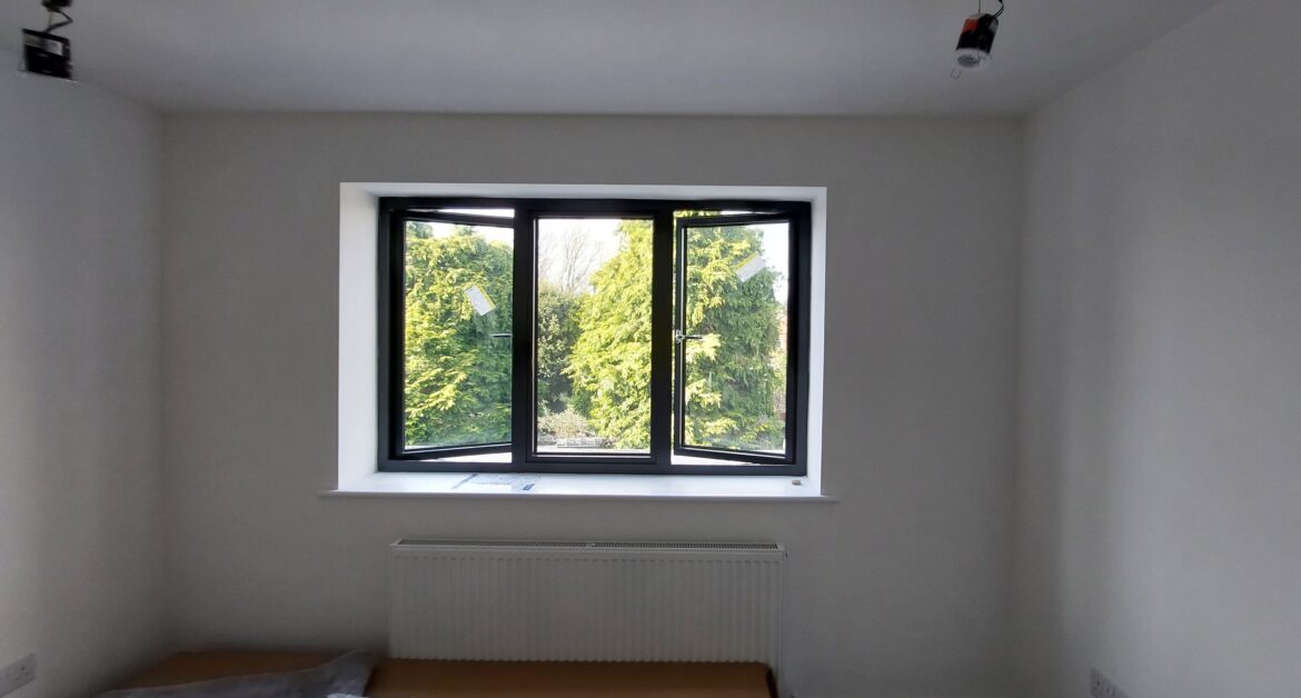3 panel Aluminium Casement Window